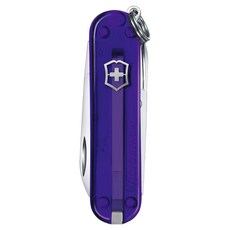 VICTORINOX 瑞士維氏 7用盒裝瑞士刀 VICT-0.6223 5.8cm 透明紫色 輕巧便攜, 1支