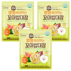 루솔 바로한끼 솔솔뿌려먹는 꼬마밥대장, 야채 앤 해물맛, 20g, 3개
