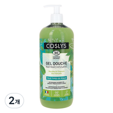 코슬리스 바디워시 민트 앤 헴프, 1L, 2개
