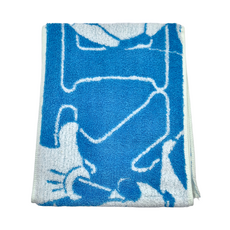 LIFE 來福牌 Disney 迪士尼 運動毛巾 23*110CM 100%棉 台灣製, 藍色, 1條