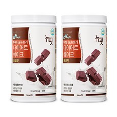 뉴핏 투에니포 뉴트리 다이어트 쉐이크 초코맛, 750g, 2개