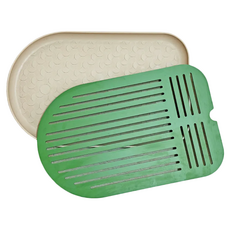 Nice u 毛樂趣 防落砂貓砂墊 聚酯纖維, 55 x 36 x 3cm, 棕色, 1個