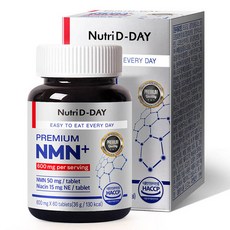 Nutri D-DAY PREMIUM NMN+ 60粒, 36g, 1個