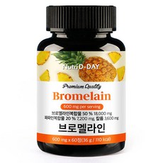 뉴트리디데이 브로멜라인 파인애플 파파인, 60정, 1개