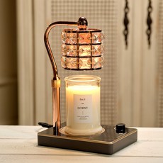 Candle Department Store Lucid 融蠟燈+專用蠟燭370g 套組, Downy, 玫瑰金(黑色)