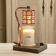 Candle Department Store Lucid 融蠟燈+專用蠟燭370g 套組, 櫻花, 玫瑰金(黑色)