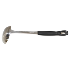 SUNCRAFT 川嶋 元杓 18-8不鏽鋼金屬材質 ABS樹脂柄部, 銀色 + 黑色, 1支