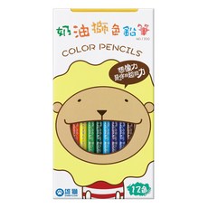 SIMBALION 雄獅 奶油獅 長支色筆12色(紙盒) / 盒, 1入