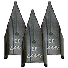 德國 LAMY 鋼筆筆尖 黑色鋼, EF, 3個