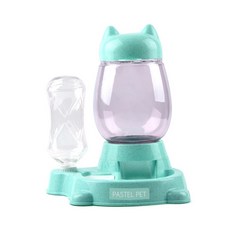 PASTEL PET 寵物造型飲水器組, 綠色, 1個