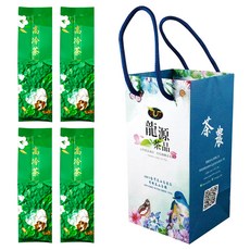 龍源茶品 鑫龍源 梨山雪綠嫩芽茶香烏龍茶葉 附提袋, 1組, 150g, 4包