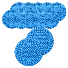經穴按摩足部指壓墊 37cm, 藍色, 12個