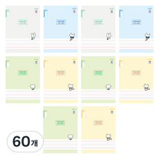 펜피아 1 000 초등 제본 12줄 영어 노트, 랜덤발송, 60개