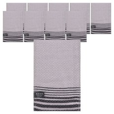 Songwol 松月 條紋搓澡巾, 灰色, 1入, 10個