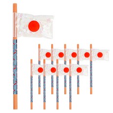 민화샵 세계 여러나라 국기 무지개 색연필 세트 S240037C, 일본, 10세트