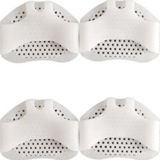 Koif 女性防滑墊 2入組, 寬版白色, 2套