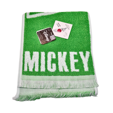 LIFE 來福牌 Disney迪士尼 Mickey米奇 運動毛巾 100%棉 23*110CM 台灣製, 綠色, 1條