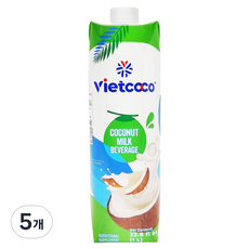 비엣코코 코코넛밀크 드링크, 5개, 1L