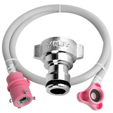 원터치 온수용 세탁기호스 1.3M, 1개