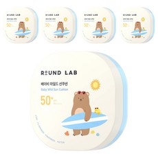 라운드랩 베이비 마일드 선쿠션 SPF50+ PA++++, 16g, 5개