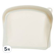 셰프토프 둥근 실리콘 지퍼백, 중, 1개입, 5개