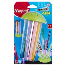 Maped 學用小刺蝟彩色筆 12色, 連蓋底座 好收納, 1組