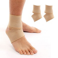 헨센 탄탄 밴딩 스포츠 발목 보호대, 2개, 베이지