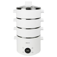 勳風 美緻微電腦三層多功能料理蒸鍋 HF-N8336 304不鏽鋼安全材質, 22.6cm, 1個