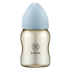 Simba 小獅王辛巴 蘊蜜鉑金PPSU寬口防脹氣奶瓶 新生適用, 晨藍, 200ml, 1個