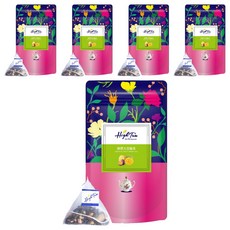 High Tea 伂橙 熱帶天堂綠茶 清新熱帶水果風味 德國進口花果茶 台灣, 12包, 3g, 5袋