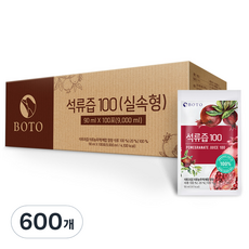 보뚜 석류즙 100, 90ml, 600개