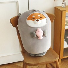 麻糬鎮海獺裝海貓狗麻糬大抱枕睡娃娃, 狗濕婆, 65cm