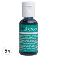 셰프마스터 리쿠아젤 수용성 식용색소 틸그린, 5개, 20g