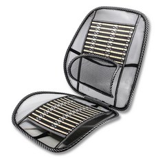 XFIT 涼爽夏季竹製網眼通風坐墊+靠背款, 1個, 混合顏色