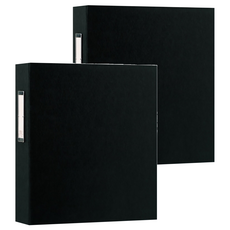 珠友文化 A4 D型檔案夾 3孔 HQ-61303, 黑色, 2本