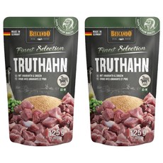 BELCANDO 柏肯特 犬用主食鮮肉包, 火雞, 125g, 2包
