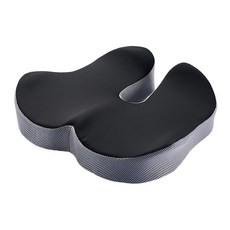 HONDONI 新款5D全貼合式美臀記憶坐墊 慢回彈太空記憶棉 透氣面料 特殊防滑材質, 超厚版黑色