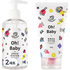 뷰티레시피 오 베이비 아기수딩젤+아기크림 세트, 2세트