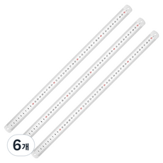 코쿠리 스테인레스 스틸 양면 직자 50cm 6W0133, 혼합색상, 6개