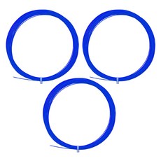 高彈性羽毛球拍線 網線, 3個, 藍色