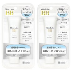 MEISHOKU 明色 MoistLabo BB霜 SPF32 PA+++ 遮蓋毛孔 提亮膚色, 裸妝款, 30g, 2條