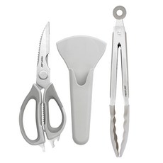 NEOFLAM 台灣原廠公司貨 多功能料理剪刀食物夾3件組 FIKA, 混和顏色, 1組