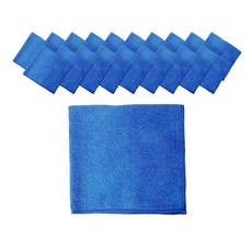 World Clean 高級經編超細纖維抹布 中型, 20個, 藍色