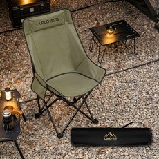 레토 경량 접이식 와이드 롱 컴포트 캠핑의자 LCP-CL06, 카키, 1개