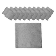 World Clean 高級經編超細纖維抹布 中型 灰色, 20個