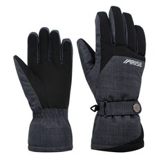 ARISE 男士滑雪手套AW-GA015, 灰色
