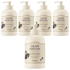 스킨푸드 포도씨 오일 바디 워시, 5개, 450ml