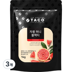 타코 자몽허니 블랙 티, 1kg, 1개입, 3개