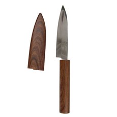 KAI 貝印 木紋水果刀附套 DH-8017, 木紋, 1組