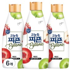 碧珍 高濃縮抗菌植物纖維柔軟精 蘋果香 正裝, 1L, 6個